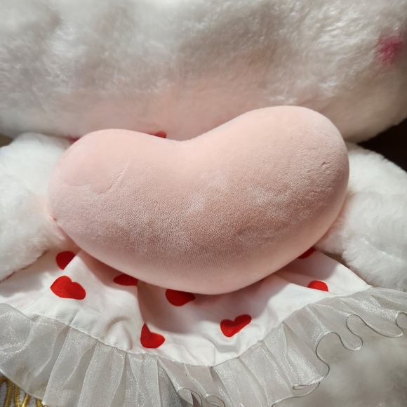 Hello Kitty Plush Red Hearts Dress Pink Heart Pillow Bow 19" Valentine's Day - Picture 4 of 15